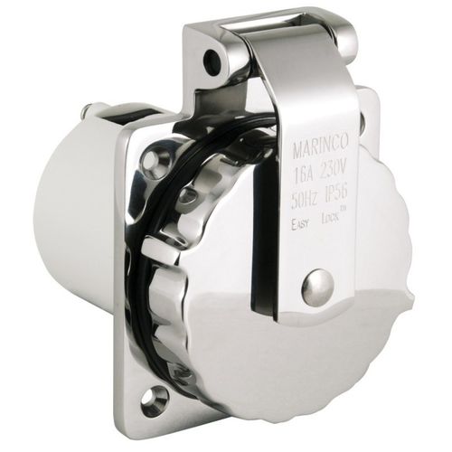 MARINCO Shore Power 16 AH 230V Stainless Steel Inlet