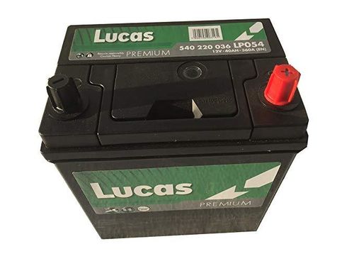 LUCAS Premium Batería de Coche 12V 40Ah 360 CCA(EN)