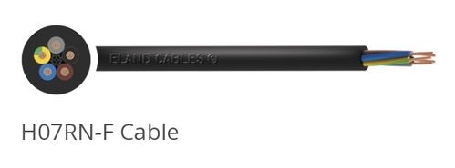 ELAND CABLES Cable de Arrastre Flexible de Goma, 4 Núcleos 4x25mm² 450/750V Negro (4x25mm²)