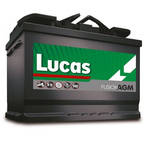 LUCAS Batería de Coche StartStop AGM Fusion 12V 105Ah 950(EN) (353x175x190)
