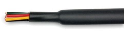 AUTOMARINE Manguito de 2.4mm Negro (Termorretracción - Revestimiento Adhesivo) (5 metros)