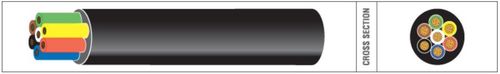 AUTOMARINE Thin Wall 7 Core 6.8mm² (7x0.75mm²) Black