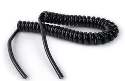 AUTOMARINE 7 Core Electrical Coil  (6 x 1mm², 1 x 2mm²) Black polyurethane sheath