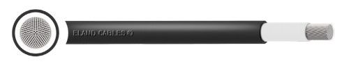 ELAND CABLES Cable de Goma 1 Núcleo 25mm² 1.8/3.3KV Negro NSHXAFÖ (1X25mm²)