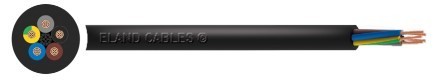ELAND CABLES Rubber Flexible Cable 1 Core 1.5mm² Black  H07ZZ (1X1.5mm²)