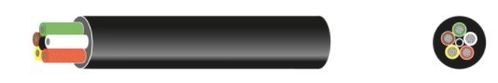 AUTOMARINE Cable Oceanflex de 5 Núcleos Cobre Estañado  1.5mm² (5x1.5mm²) (100M)