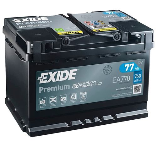 EXIDE Premium Battery-W067TE 12V 77Ah 760ACC (190x175x278mm)