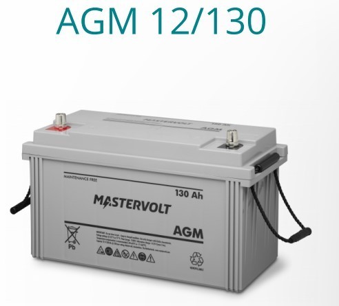 MASTERVOLT  AGM Battery 12V  130Ah (410x177x225mm)