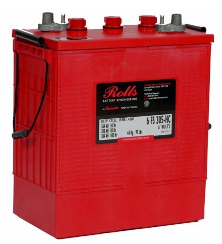 ROLLS Battery 6V 320Ah Flooded Deep Cycle (311x181x362mm)